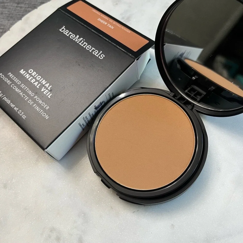 BareMinerals Mineral Veil Original Pressed Setting‎ Powder SHEER TAN New NIB 9g